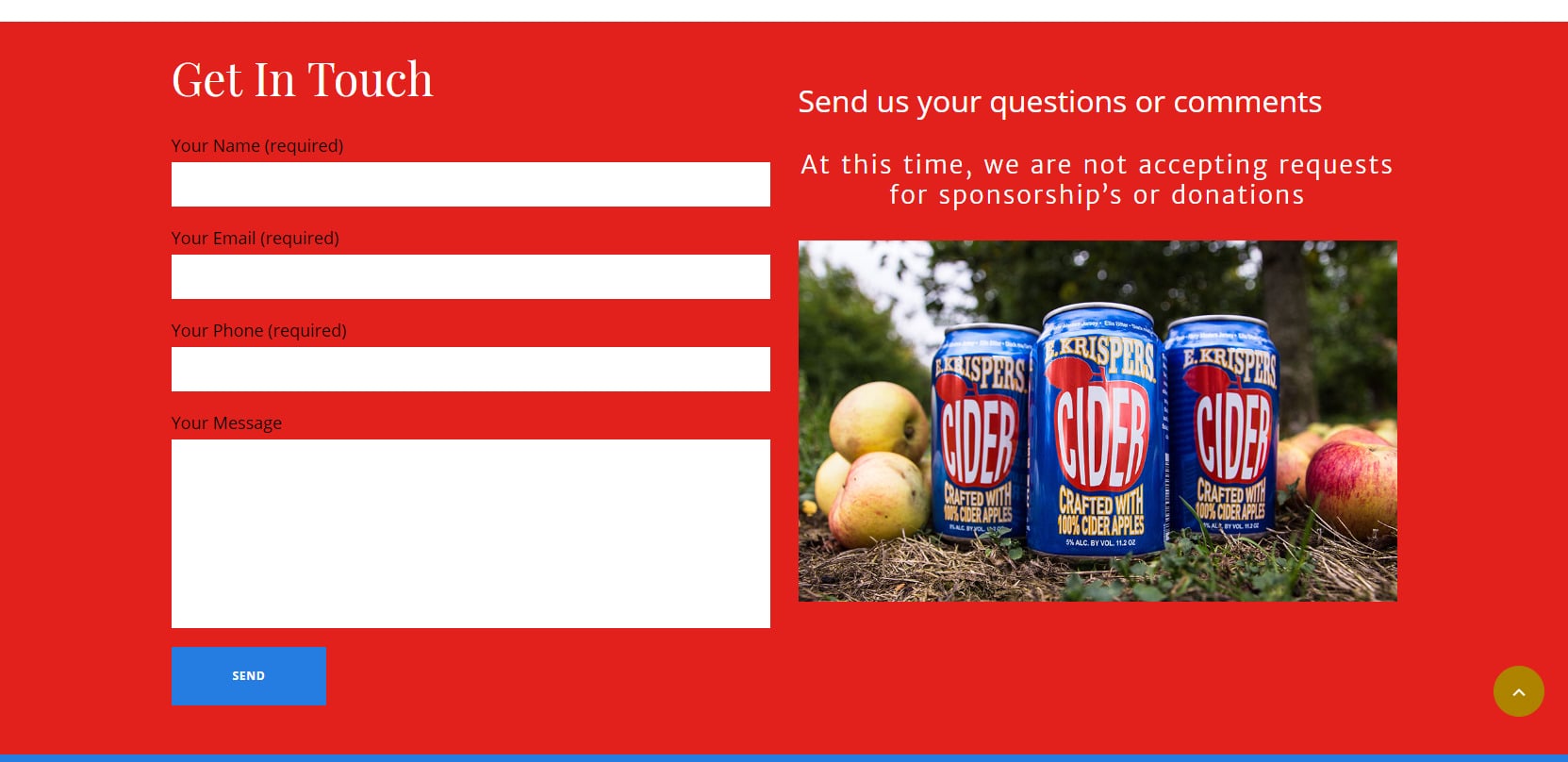 E Krispers Cider Crafted with 100 Cider Apples