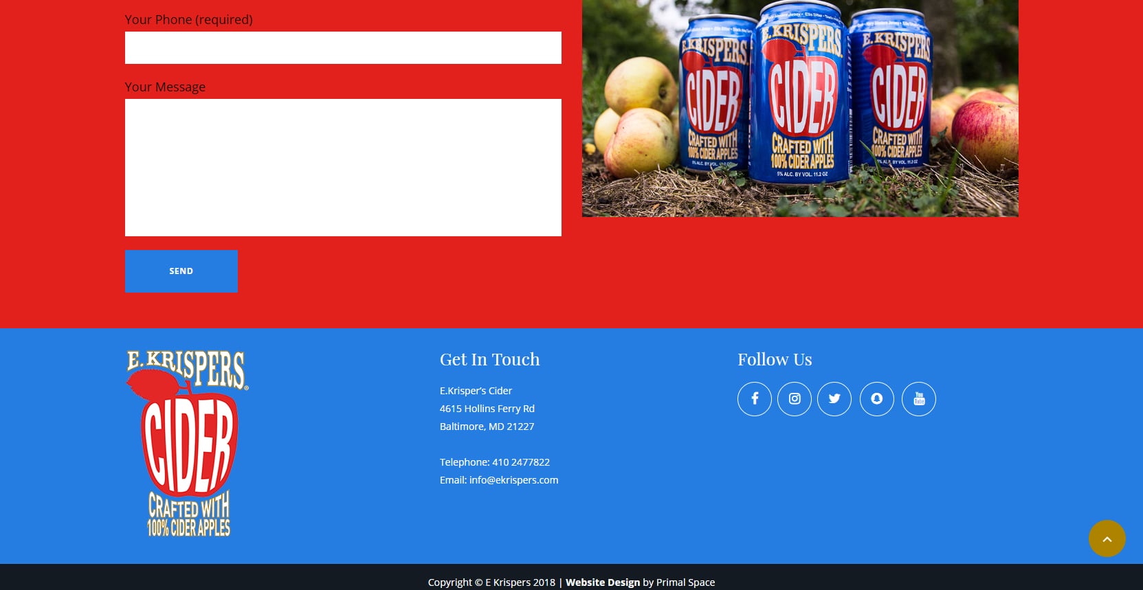 E Krispers Cider